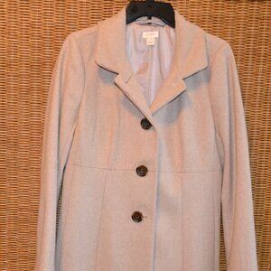 J. Crew  Coat, Tan, size 8 , 36" long, 16" wide buttoned, 25" sleeves